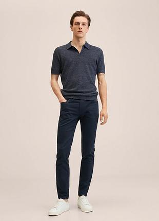 Брюки мужские mango, slim fit, 28р.