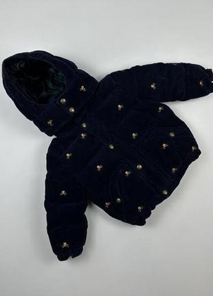 Дитячий вельветовий пуховик polo ralph lauren на 2 роки