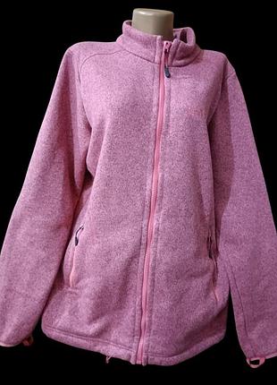 Теплая кофта с начесом на молнии.