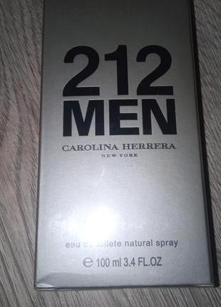 Чоловічий парфум carolina herrera 212 men 100мл туалетна вода