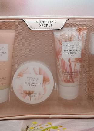 Идеальный подарочный набор сoconut milk s rose коллекция  natural beauty victoria"s secret