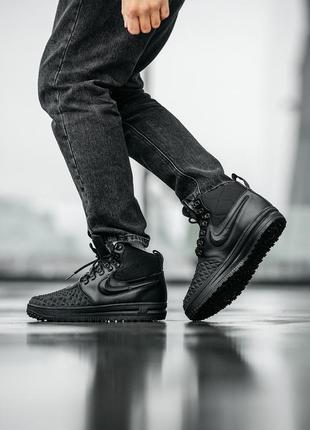 Кроссовки зимние мужские nike lf1 duckboot black