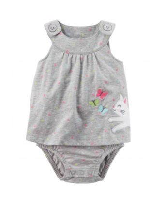 Carters платье боди ромпер песочник картерс kitty