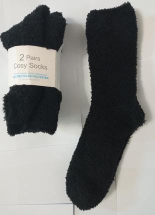 2 пари! набір! м'які теплі махрові шкарпетки primark розмір 37/42