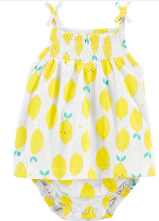 Carters платье боди ромпер песочник картерс lime