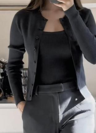 Комплект из топа и кардигана zara