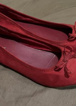 Замшевые балетки