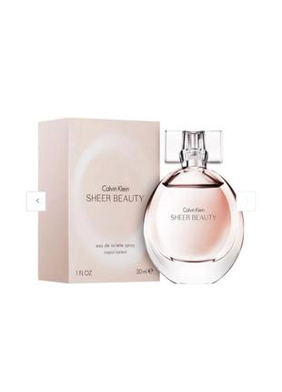 Туалетная вода sheer beauty от calvin rund klein 50мл