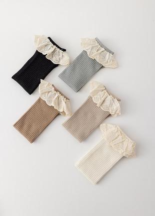 Шкарпетки з ажурним воланом