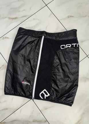 Спортивна зимова чорна термоспідниця на шерсті ortovox swisswool m (46)7 фото
