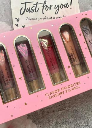 Набор блесков для губ victoria’s secret lip flavor favorites set