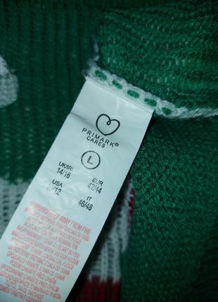 Новогодний свитер эльф primark с пайетками5 фото