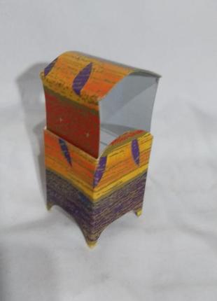 Коробка подарункова, картонна *скринька* ,кольоровий, висотою 8 див.2 фото