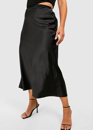 Сатиновая юбка миди2 фото