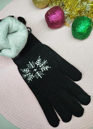Перчатки женские двуйные!!