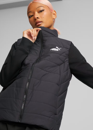 Черный женский жилет puma ess padded vest women новый оригинал сша