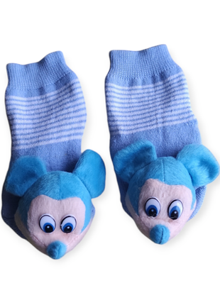 Новые махровые носки - погремушки