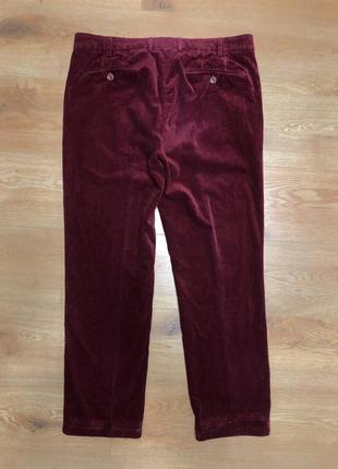 Брюки брюки мужские вельветовые вельветовые бордовые meyer, размер xl (w36)