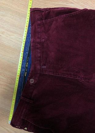 Брюки брюки мужские вельветовые вельветовые бордовые meyer, размер xl (w36)