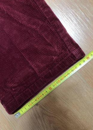 Брюки брюки мужские вельветовые вельветовые бордовые meyer, размер xl (w36)