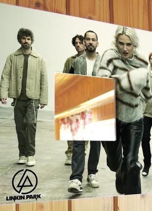 Декоративное зеркало "группа linkin park. эмили армстронг" подарок для фанатов, музыкантов и любител