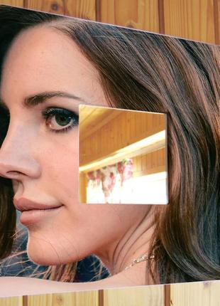 Декоративное зеркало "лана дель рей. lana del rey" для фанатов поп музыки, музыкантов, украшение инт