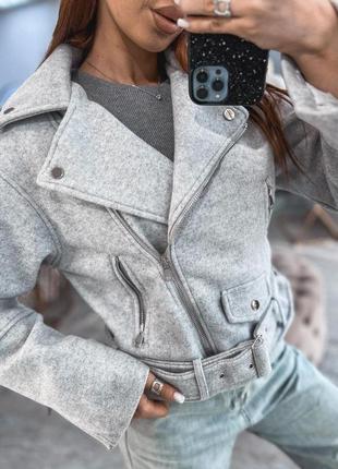 Косуха куртка жіноча кашемір