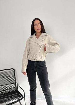 Косуха куртка жіноча кашемір