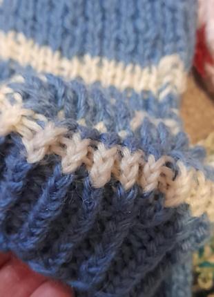 Детские вязаные носки