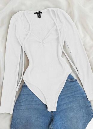 Боди в рубчик