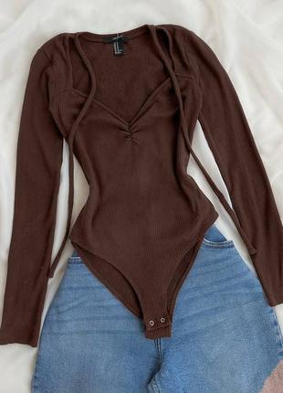 Боди в рубчик