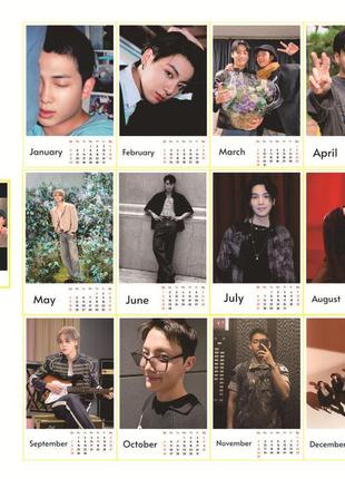 Календарь настольный перекидной на 2025 год с bts бтс