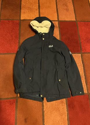 Jack wolfskin зимняя парка на девочку