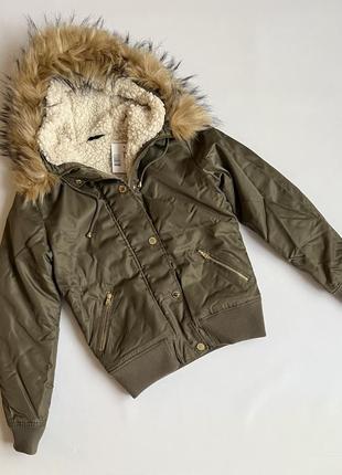 Женская зимняя теплая куртка g by guess размер xs бомпер