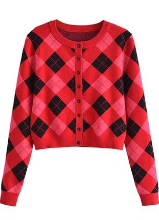 Кардиган, кофтинка ромб primark у стилі preppy