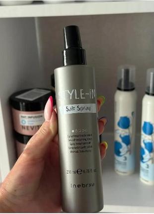 Текстурувальний спрей для волосся з сіллю inebrya style-in salt spray