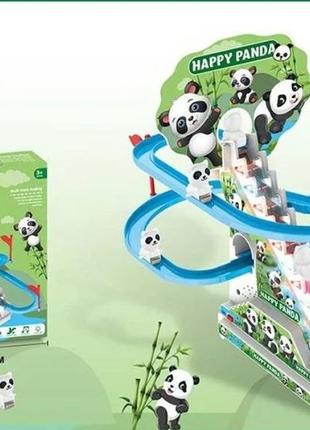 Трек-горка "happy panda", свет, музыка (3307)