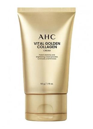 Ahc vital golden collagen cream 50г лифтинг крем с коллагеном и золотом