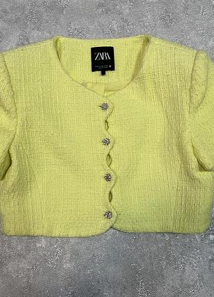 Твидовый пиджак от zara