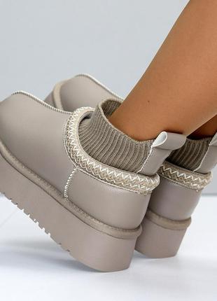 Угги "antra", taupe, натуральная кожа