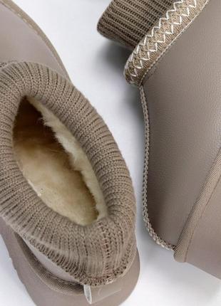 Угги "antra", taupe, натуральная кожа