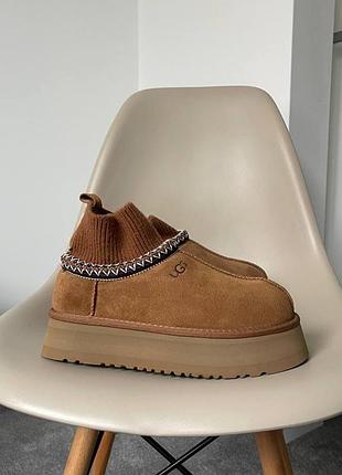 Уги угі угги уггі ugg tasman platform sock chestnut