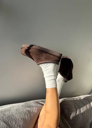 Уги угі угги уггі ugg tasman brown (premium)6 фото