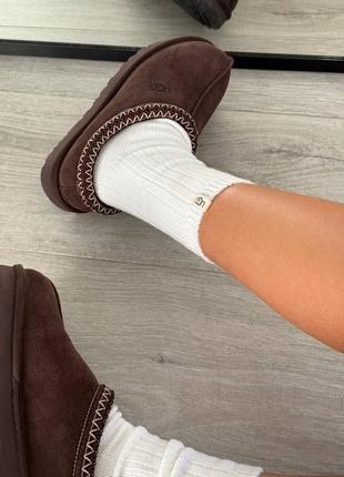 Уги угі угги уггі ugg tasman brown (premium)5 фото