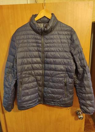 Мужской пуховик стограммовка massimo dutti р. xl
