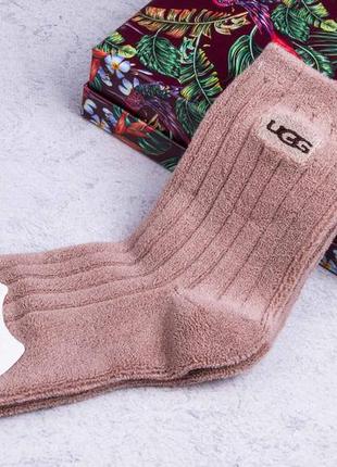 Носки в угое, женские теплые стильные носки