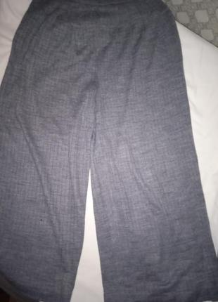 Штаны широкие серые трикотаж