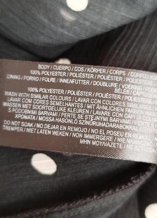 Primark. коктейльное платье с открытыми плечами и длинным рукавом в горошек.5 фото