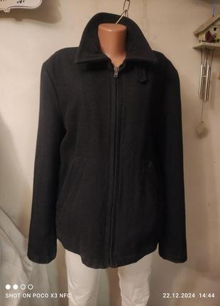 Куртка пальто шерсть мужская утепленная л5 фото