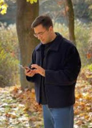 Куртка пальто шерсть мужская утепленная л